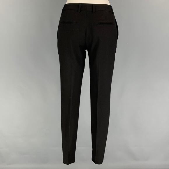 SAINT LAURENT Size 2 Black Virgin Wool Dress Pants - Picture 2 of 5
